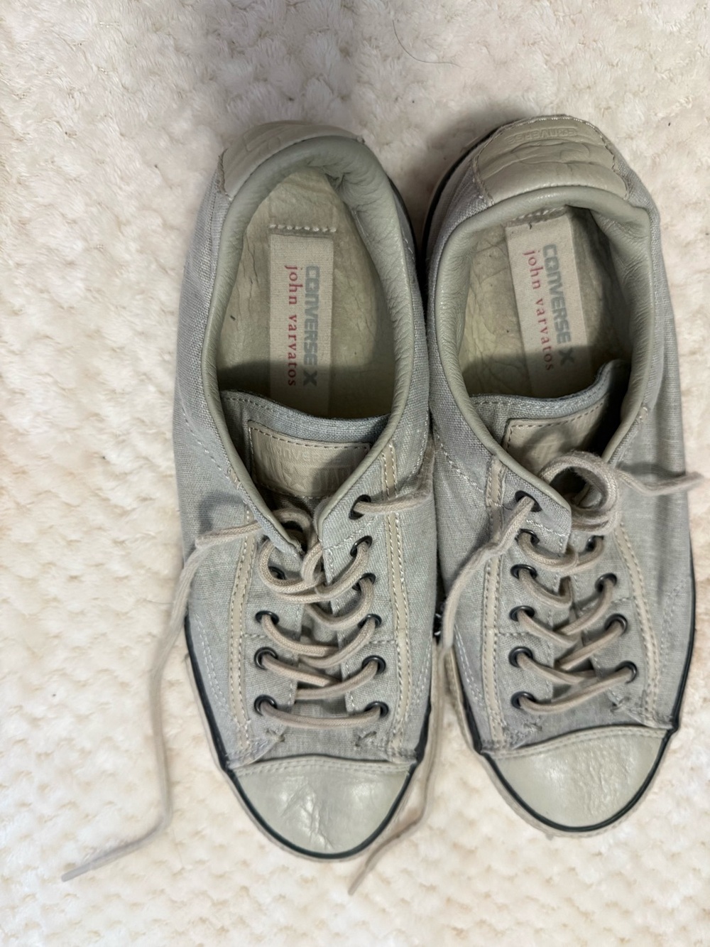 Converse X John Varvatos Gray Low-Top Sneakers Men’s Size 7 Women’s 9